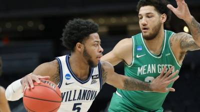 Jay Wright - Justin Moore - Jeremiah Robinson - Villanova advances to Sweet 16 with 84-61 win over North Texas - fox29.com - state Texas - city Indianapolis, state Indiana - state Indiana - county Green