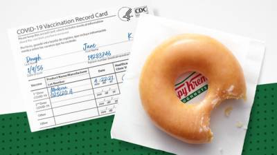 Good News - Dave Skena - Krispy Kreme Giving Vaccinated COVID-19 Customers a Free Doughnut Every Day of the Year - etonline.com