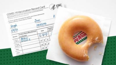 Krispy Kreme - Krispy Kreme offering free doughnut a day to anyone with COVID-19 vaccination for rest of 2021 - fox29.com - Usa - state North Carolina - county Winston - Salem, state North Carolina