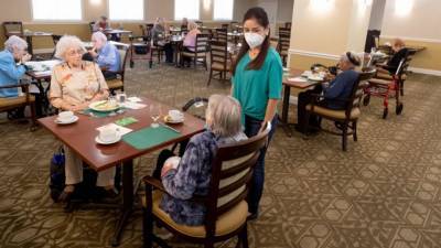 Nursing homes battered by COVID-19 begin easing rules on visitors - fox29.com - city Anaheim