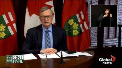 David Williams - Brant County - Ontario’s top doctor outlines changes as Toronto, Peel, Sudbury, Thunder Bay and Lambton move into modified grey zone - globalnews.ca - city Ottawa