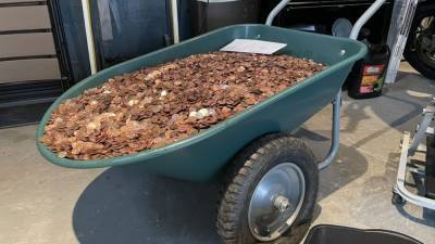 Fayetteville man receives last paycheck in oil-covered pennies dumped on his driveway - fox29.com - Georgia