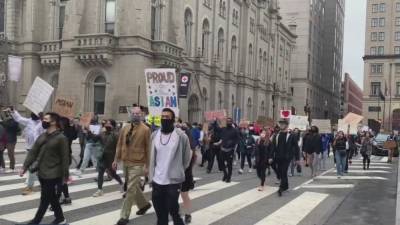 Dozens attend rally and march in Philadelphia in support of Asian American community - fox29.com - Usa - city Atlanta - Philadelphia - county Hall