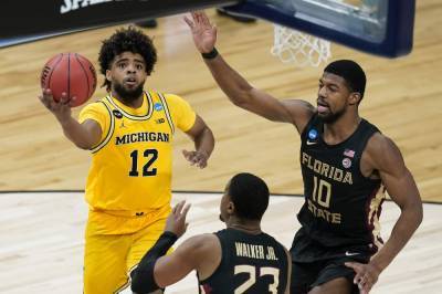 Franz Wagner - Inside job: Michigan goes to the paint to top FSU 76-58 - clickorlando.com - state Florida - state Michigan - state Alabama - city Indianapolis