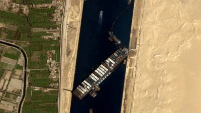 Container ship in Suez Canal ‘partially refloated,' but still stuck - fox29.com - Egypt
