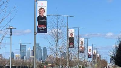 Phillies honor frontline works with banners around Citizens Bank Park - fox29.com