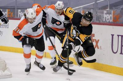 Joel Farabee - Tristan Jarry - Kapanen scores twice; Pens welcome back fans with 5-2 win - clickorlando.com