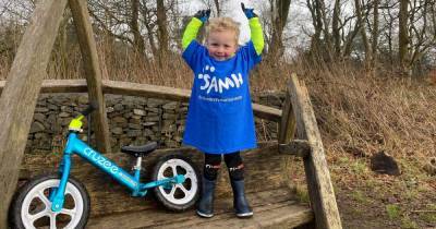Adorable Scots tot bikes 100km in all weathers for mental health charity - dailyrecord.co.uk - Scotland