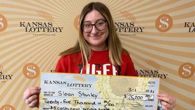 18-year-old buys first lottery ticket four days after her birthday, wins $25,000 - fox29.com - state Kansas - city Topeka, state Kansas