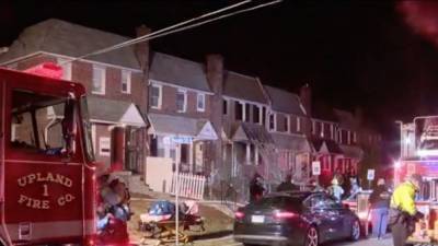 2-alarm fire breaks out at row home in Chester - fox29.com - state Pennsylvania - state Delaware - county Chester