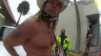 ‘I didn’t do nothing wrong:’ Video shows Naked Cowboy’s guitar being broken during Bike Week arrest - clickorlando.com - city New York - city Daytona Beach