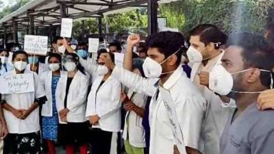 Staff at Noida's COVID hospital protest over salary pending for 4 months - livemint.com - India - city Delhi