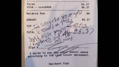 NJ server receives almost $2,000 after customer refuses to tip over COVID-19 rules - fox29.com - state New Jersey - state Covid