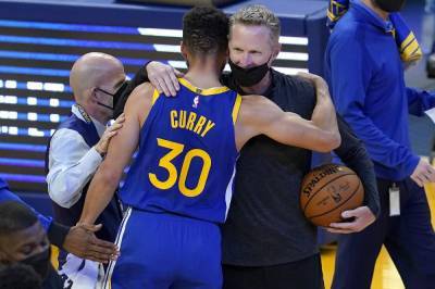 Stephen Curry - Nikola Jokic - Andrew Wiggins - Curry scores 53 as Warriors beat Nuggets 116-107 - clickorlando.com - San Francisco - county Curry