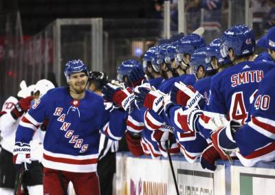 P.Subban - Pavel Buchnevich - Buchnevich gets 3; Rangers beat NJ for 3rd time in 5 days - clickorlando.com - New York - city New York - state New Jersey - Russia