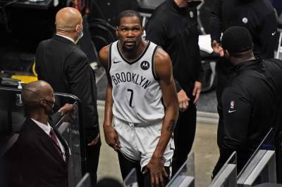 Kevin Durant - Kevin Durant leaves Nets' game in Miami with thigh injury - clickorlando.com - county Miami