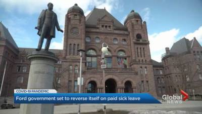 Matthew Bingley - COVID-19: Ontario government hints it will address paid sick leave - globalnews.ca