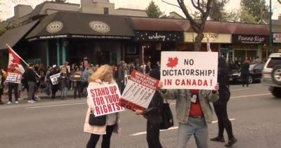 Protest against COVID-19 restrictions held at B.C. restaurant that defied health orders - globalnews.ca - Canada