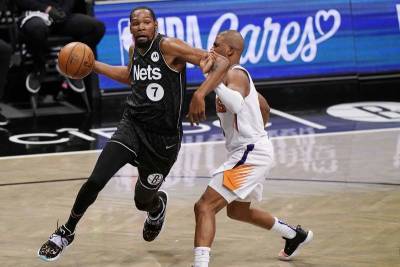 Kevin Durant - Blake Griffin - Devin Booker - Deandre Ayton - Durant scores 33 points in return, Nets beat Suns 128-119 - clickorlando.com - New York