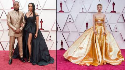 Leslie Odom-Junior - Nicolette Robinson - Oscars fashion 2021: A revamped show amid the pandemic brings back red carpet glam - fox29.com - state California - county Miami - Los Angeles, state California