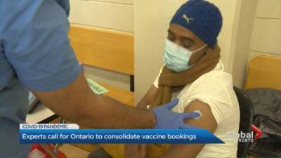 Miranda Anthistle - Experts call for Ontario to consolidate COVID-19 vaccine bookings - globalnews.ca - county Ontario