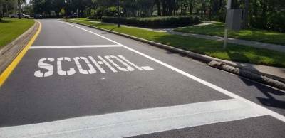 OOPS: Misspelled word painted in Orange County school zone - clickorlando.com - state Florida - county Orange - city Waterford, county Lake - county Lake