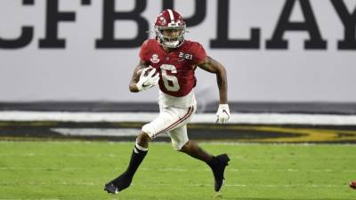 Kyle Pitts - Eagles select WR DeVonta Smith with 10th pick in first round of 2021 NFL Draft - fox29.com - state Florida - city Atlanta - Philadelphia, county Eagle - county Eagle - state South Carolina - state Alabama