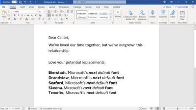 Microsoft wants your help choosing its next default font - fox29.com