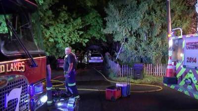 2 hurt in Medford Township house fire that killed resident's dog, police say - fox29.com - city Medford