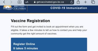 Adrian Dix - B.C.’s COVID-19 vaccine registration website holds up amid opening day pressure - globalnews.ca - Britain