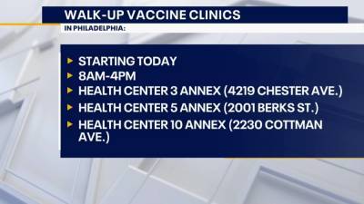 Joe Biden - Thomas Farley - Philadelphia Health Commissioner - 'Walk-up Wednesdays': Philadelphia hosts three walk-up COVID-19 vaccine clinics for people 65+ - fox29.com - state Pennsylvania