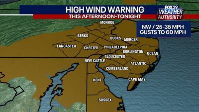 Weather Authority: Cool Friday with gusting winds leads to beautiful weekend - fox29.com - state Delaware