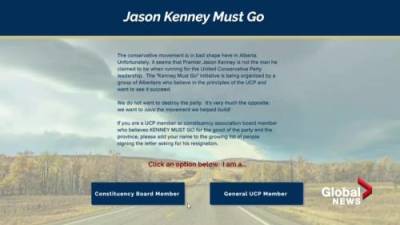 Campaign to remove Jason Kenney as premier goes online - globalnews.ca