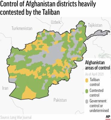 Mapping the Afghan war, while murky, points to Taliban gains - clickorlando.com - Usa - city Dubai - Afghanistan