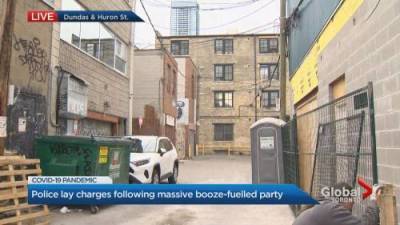 Toronto police lay charges following massive booze-fuelled party - globalnews.ca