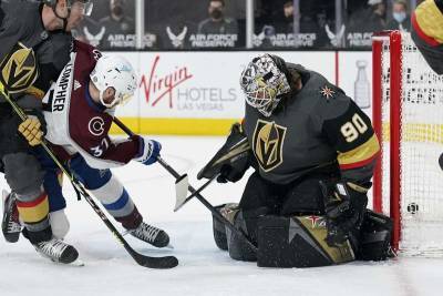 Robin Lehner - Avalanche top Golden Knights 2-1, close in on 1st in West - clickorlando.com - city Las Vegas - state Colorado