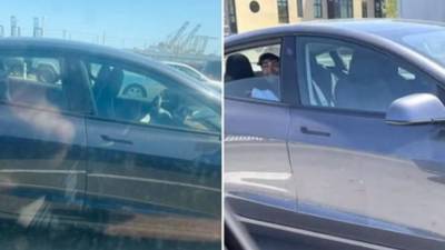 Police arrest man seen riding in back seat of Tesla on I-880 with no driver in sight - fox29.com