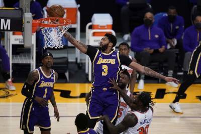 Anthony Davis - Kyle Kuzma - Julius Randle - Horton-Tucker comes up big in OT as Lakers edge Knicks - clickorlando.com - New York - Los Angeles - city Los Angeles