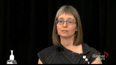 Deena Hinshaw - Alberta medical mask exemption letter about making rules enforceable - globalnews.ca