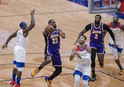 Anthony Davis - James scores 25, tweaks ankle, Lakers top Pelicans 110-98 - clickorlando.com - Los Angeles - city New Orleans - city Portland