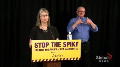 Deena Hinshaw - Hinshaw asks Albertans to ‘get vaccinated, stay safe and please keep following the rules’ ahead of long weekend - globalnews.ca