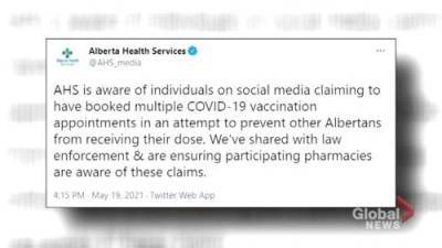 Alberta Health Services - Matthew Conrod - COVID-19: Alberta legal experts concerned with potential vaccine-booking interference - globalnews.ca