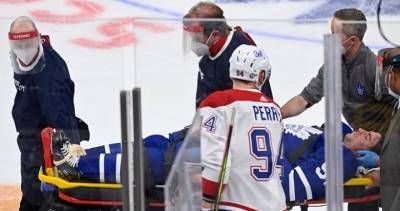 Josh Anderson - John Tavares - Canadiens win Game 1 over Maple Leafs; John Tavares stretchered off after taking blow to head - globalnews.ca - county Jack - county Campbell