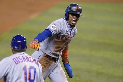 Rookie Lee finally makes contact, Mets beat Marlins in 12th - clickorlando.com - New York - Cuba - county Kings