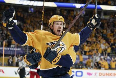 Preds beat Canes 4-3 in double OT again to tie series at 2-2 - clickorlando.com - state Tennessee - city Nashville, state Tennessee