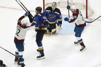 Nathan Mackinnon - Avalanche complete 4-game sweep of Blues with 5-2 win - clickorlando.com - county St. Louis - state Colorado - county Kings