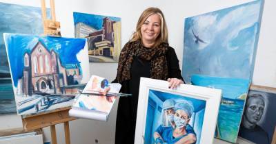 Scots art teacher battling Covid paints inspiring portraits of NHS heroes - dailyrecord.co.uk - Scotland
