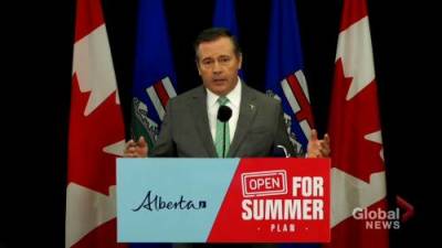 Jason Kenney - COVID-19: Mandatory mask requirement would be lifted in Stage 3 of Alberta’s ‘open for summer’ plan - globalnews.ca