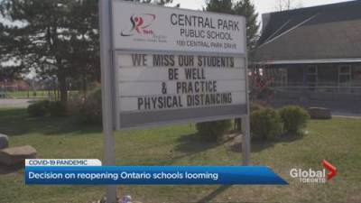 COVID-19: Uncertainty over the resumption of in-class learning in Ontario continues - globalnews.ca - county Ontario