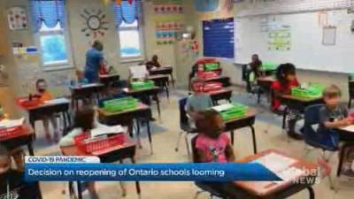 Premier trying to get general ‘consensus’ before deciding on reopening Ontario schools - globalnews.ca